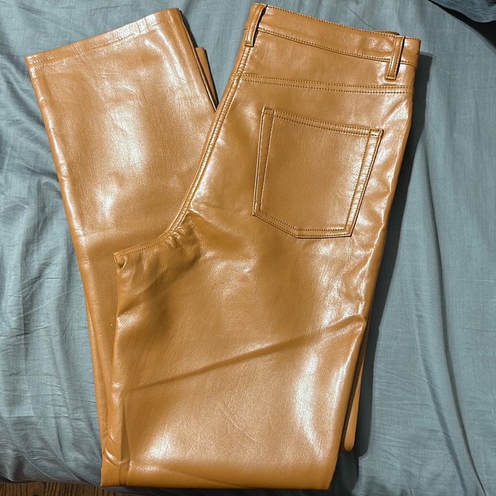 Wilfred Melina Faux Leather Pants (Rich Chestnut)